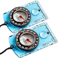 Trekker's Compass Crew Orienteering Compass, Pack of 2, Magnetic Navigation Set for Hiking, Camping, Backpacking, Scout Activities