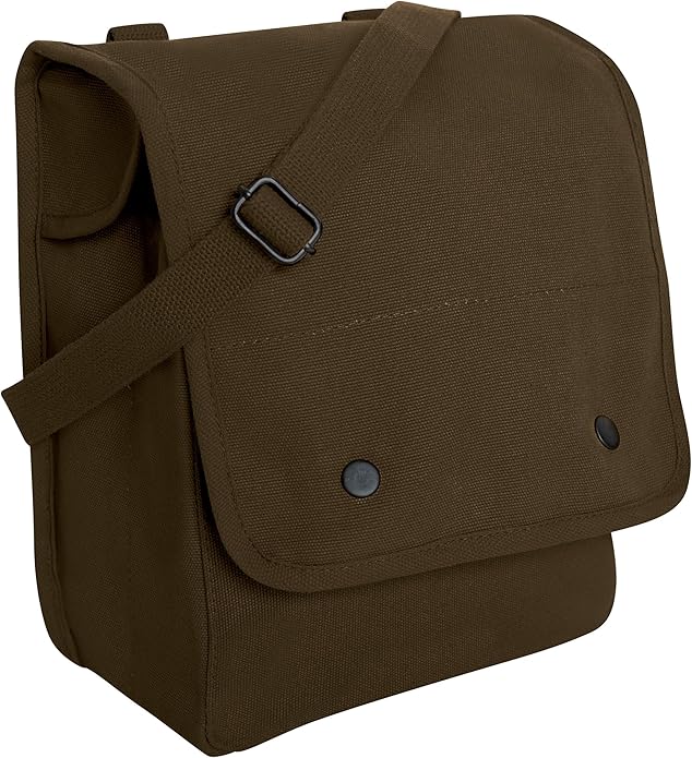Rothco Canvas Map Case Shoulder Bag – Rugged Crossbody EDC Utility Storage