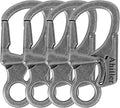 Ahiller Carabiner Clip, Double Anti-Misopening Locking Design, 3" Zinc Alloy Heavy Keychain for Outdoor Camping Hiking, Key Ring Clip