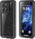 Lunivop Compatible with Motorola Moto G Stylus 5G 2025 Case 6.7'' Waterproof Dustproof IP68 Underwater Diving Clear Built-in Screen Protection Lanyard 【Military Grade Full Body】 for Moto G Stylus 5G