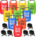 Jexine 10 Pack Dry Bag Waterproof, 5L Ultralight Dry Sacks Roll Top Storage Bag Backpack Camping Portable Outdoor Bags Keep Gear for Backpacking Kayaking Hiking Swimming Fishing Boating (Multicolor)