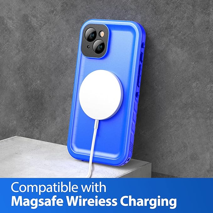 SPORTLINK Design for iPhone 14 Waterproof Case - Shockproof Dustproof Phone Case with Screen Protector for iPhone 14, Full Body Protective Case for iPhone 14 Cover 6.1'' Blue