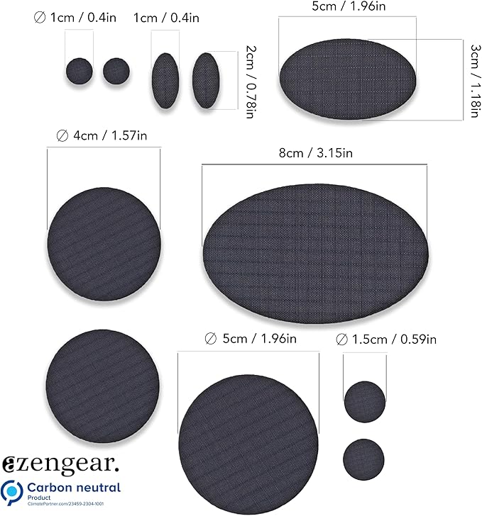 aZengear Repair Patches - Waterproof, Self-Adhesive, Tear-Cold-Heat-Resistant Polyester Fabric to Fix Down Jacket, Puffer, Snowsuit, Shoe, Tent, PVC, Clothing, Upholstery (Graphite)