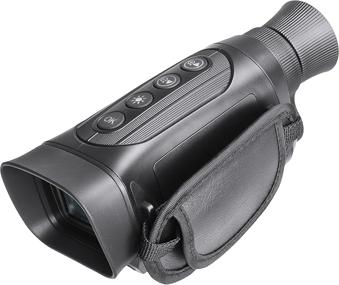 Barska NV-1 Digital Night Vision Monocular – Compact Infrared Scope for Day & Night Use – HD Photo/Video, Rechargeable Battery, USB/Micro SD Compatible