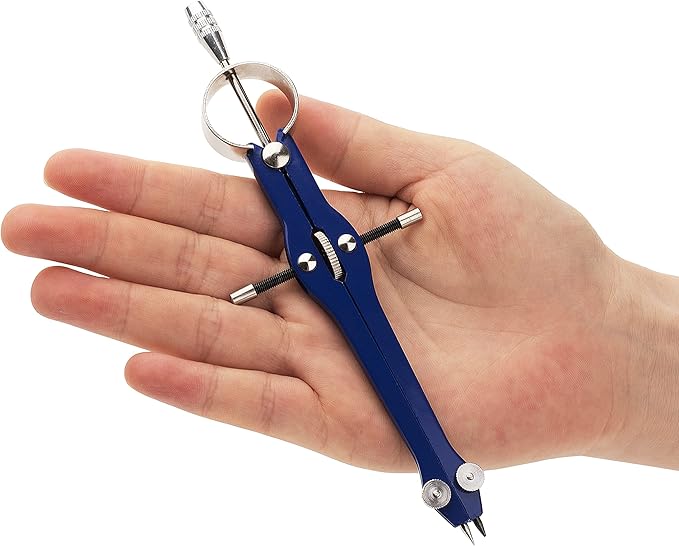 Mr. Pen- Professional Compass with Lock and Free Life TIME Lead Replacement, Compass for Geometry, Spring Bow Compass, Precision Compass Math, Drafting Compass