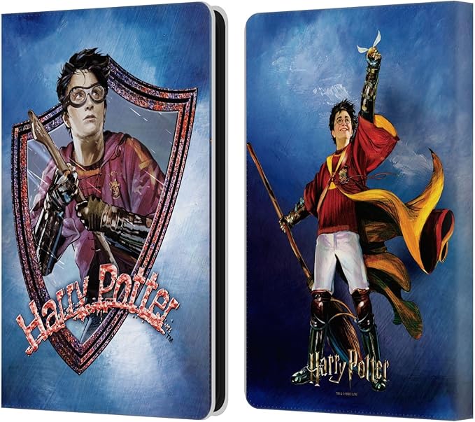 Head Case Designs Officially Licensed Harry Potter Quidditch 2 Prisoner of Azkaban II Leather Wallet Case Compatible with Amazon Kindle Paperwhite 6
