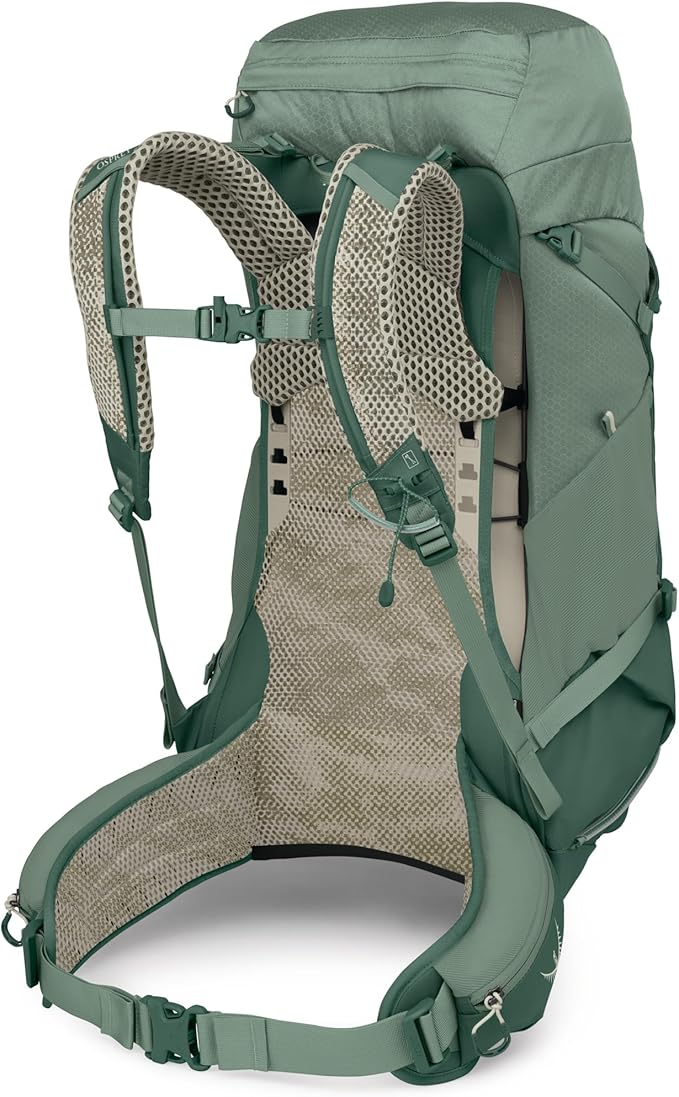 Osprey Stratos 36L Men's Hiking Backpack - Lightweight Backpacking Pack with Waterproof Raincover - Camping Bag, Pine Leaf