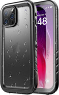 SPORTLINK for iPhone 15 Pro Max Case - IP68 Waterproof Military Protective Full Body Heavy Duty Shockproof 360 Sealed Dustproof with Camera Screen Protector Cover for i Phone 15 Pro Max 6.7" Black
