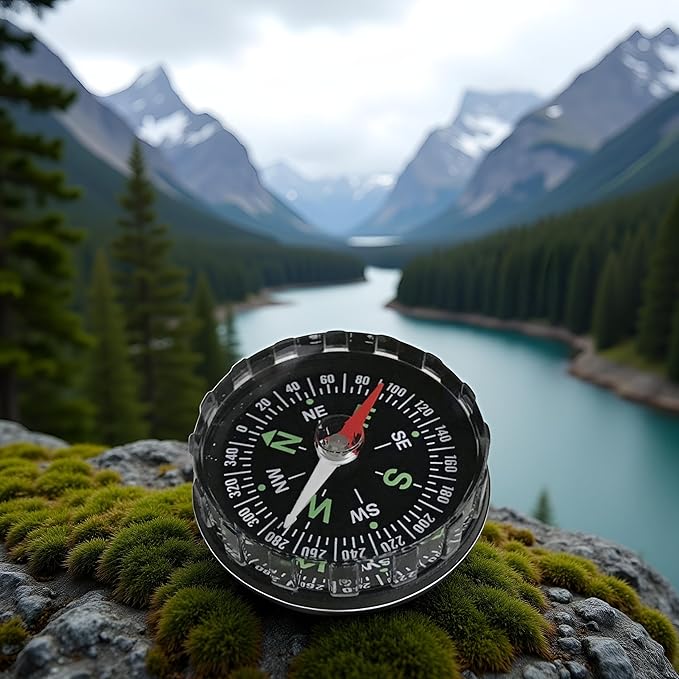 Black Waterproof Pocket Watch Compasses Navigation Compasses Professional Clear Camping Hiking Pocket Hiking Survival Gadgets
