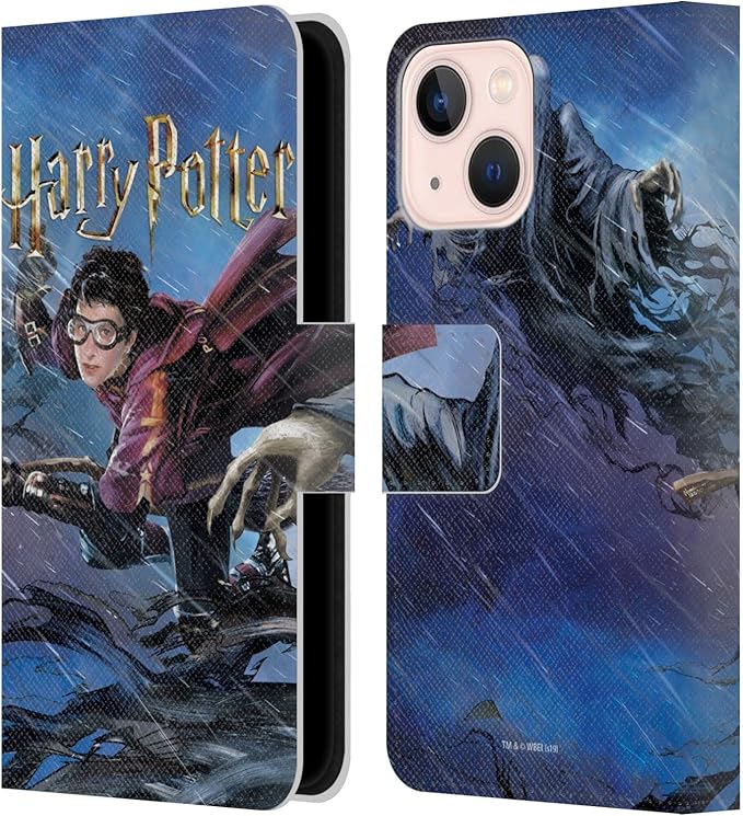 Head Case Designs Officially Licensed Harry Potter Quidditch 1 Prisoner of Azkaban II Leather Wallet Case Compatible with Apple iPhone 13 Mini