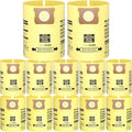 12 Pack 10-14 Gallon Vacuum Bags For Shop Vac Bags, Disposable Wet Dry Vaccum Collection Bags Replace Part Type I #90672 9067200, Type F #90662 9066200 9066233, VF2005 (Yellow)