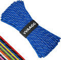 VVAAGG Reflective Paracord Rope 100FT, 7 Strand Nylon para Cord Lanyard Utility 550 Parachute Cord, 4mm Thin Tent Rope for Outdoor Camping Hiking