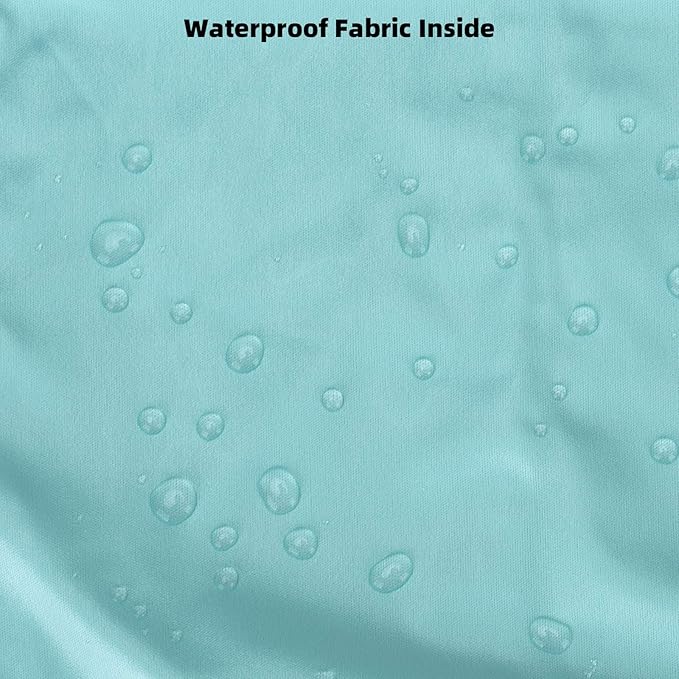 Waterproof Wet Dry Bags with Two Pockets 2-Pack Cloth Diaper Travel Organizer 11x14