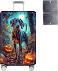 Luggage Cover Protector for 22-24 Inch Suitcases, TSA Approved Elastic Travel Suitcase Covers, Anti-Scratch Washable Luggage Sleeve for Carry On & Checked Bags, Shorthaired Pointer Dog