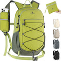 BECOJADDE Hiking Backpack 20L Small Backpack Packable Day pack Water Resistant Lightweight Travel Backpack for Women Men with Shoulder Strap Pockets for Hiking Camping Outdoor, Green