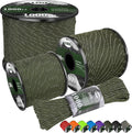 Paracord Reflective 4mm 1000lb, Paracord Rope, Parachute Cord, Camping Rope, Ideal Paracord String, 50/100/200/500/1000ft (Olive, 50ft)