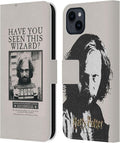 Head Case Designs Officially Licensed Harry Potter Sirius Black Poster Prisoner of Azkaban II Leather Wallet Case Compatible with Apple iPhone 15 Plus