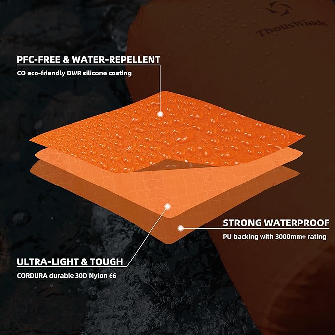 Thous Winds Waterproof Dry Bag, Ultralight 3L/6L/12L/24L/36L Roll Top Lightweight Dry Sack for Kayaking, Swimming, Camping, Hiking, Beach