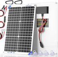 SUNAPEX 12V 30 Watt Solar Trickle Charger Maintainer - Waterproof Solar Powered Battery Charger - Solar Panel Kit Built-in Smart Charge Controller for Car Rv Trailer Truck Boat Automotive Marine