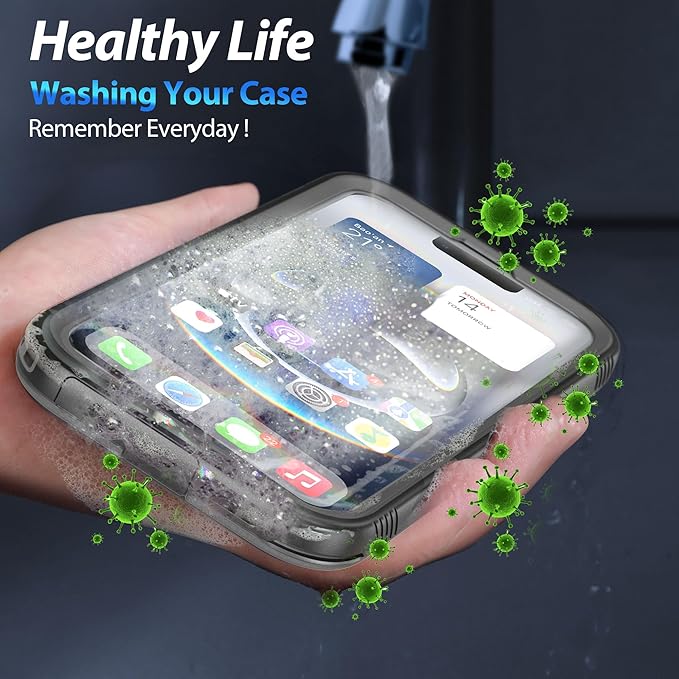 SPORTLINK for iPhone 16e/17e Case, IP68 Waterproof Military Protective Full Body Heavy Duty Shockproof 360 Sealed Dustproof with Camera Screen Protector Cover for i Phone 16 e 6.1" Mag/Black