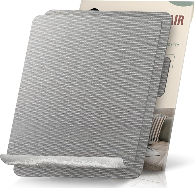 OAZ 2 Pieces 9 x 11 inch Canvas Repair Patches Canvas Fabric Patch Self-Adhesive Canvas Repair Tape Waterproof Outdoor Gear Repair Patch Kit for Boat Cover Awning Sofa Chair Couch Tent Bag (Gray)