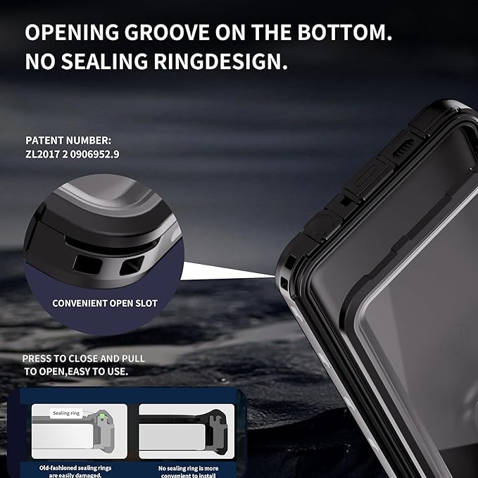 Lunivop Compatible with Motorola Moto G Play 5G 2026 Case 6.7'' Waterproof Dustproof IP68 Underwater Diving Clear Built-in Screen Protection Lanyard 【Military Grade Full Body】 for Moto G Play 5G