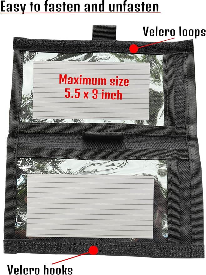 Underalert Tactical Wristband Dope Card Holder Sniper Data Book Quarterback Sleeve Wrist Coaches Football Play Wristbands Youth Flag Armband Sports Coach Playbook Adult