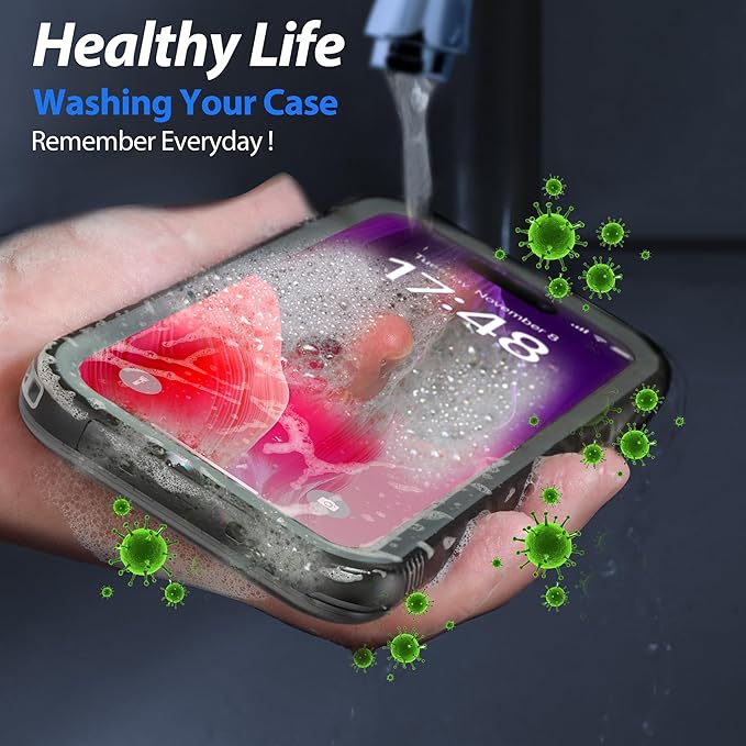 SPORTLINK for iPhone 15 Pro Max Case - IP68 Waterproof Military Protective Full Body Heavy Duty Shockproof 360 Sealed Dustproof with Camera Screen Protector Cover for i Phone 15 Pro Max 6.7" Black