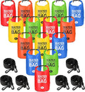 Jexine 15 Pack Dry Bag Waterproof, 5L Ultralight Dry Sacks Roll Top Storage Bag Backpack Camping Portable Outdoor Bags Keep Gear for Backpacking Kayaking Hiking Swimming Fishing Boating (Multicolor)