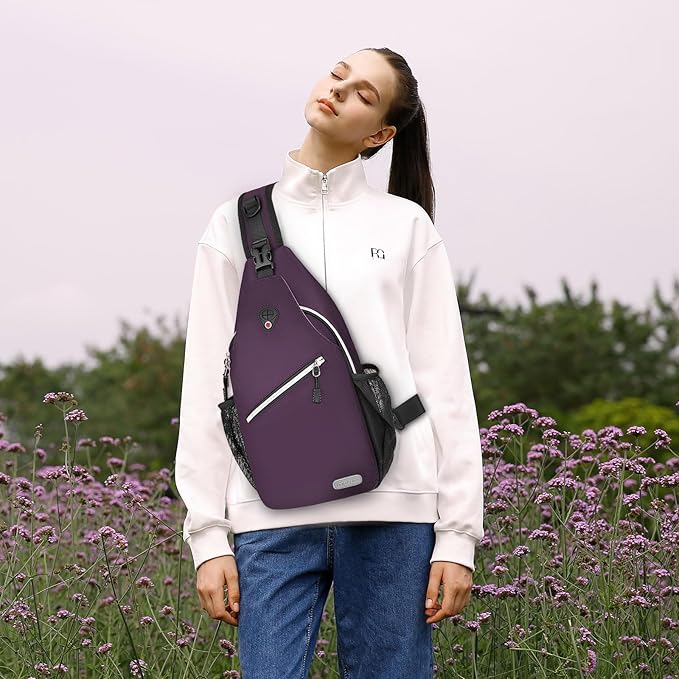 MOSISO Sling Backpack, Multipurpose Crossbody Shoulder Bag Travel Hiking Daypack