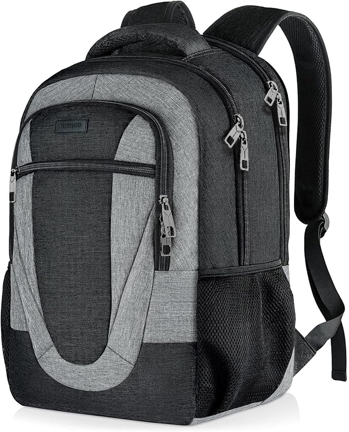 BIKROD Travel Laptop Backpack Men, School Backpacks for College Teen Boys Water Resistant Back Pack, Business Anti Theft Slim Sturdy Computer Bag Gifts Fits 15.6 Inch Laptop