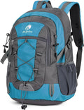 25L Small Hiking Backpack with Chest Strap for Men Women, Waterproof Travel Backpack Day Pack, Lightweight Padded Hiking Daypacks for Camping Traveling Outdoor Sports, Lake Blue