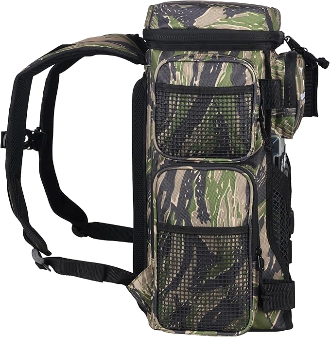 Evolution Fishing Drift Series Tackle Backpack, Outdoor Rucksack w/ 6 Fishing Tackle Trays, Heavy Duty