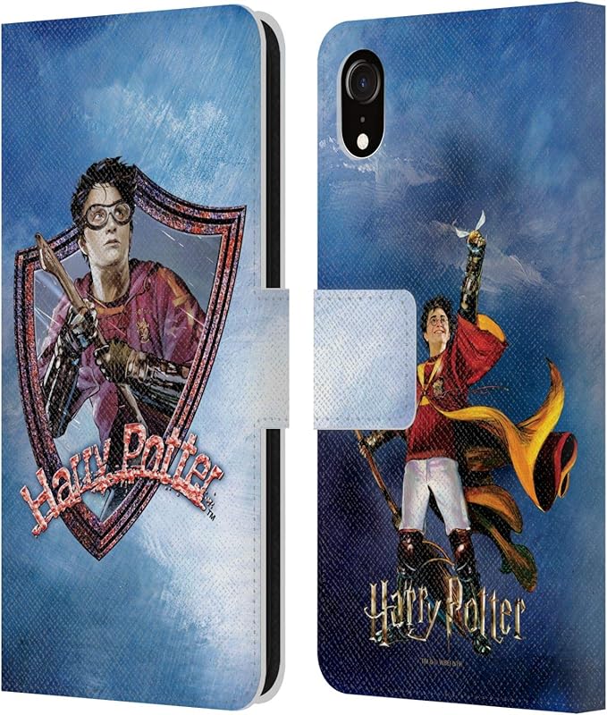 Head Case Designs Officially Licensed Harry Potter Quidditch 2 Prisoner of Azkaban II Leather Wallet Case Compatible with Apple iPhone XR