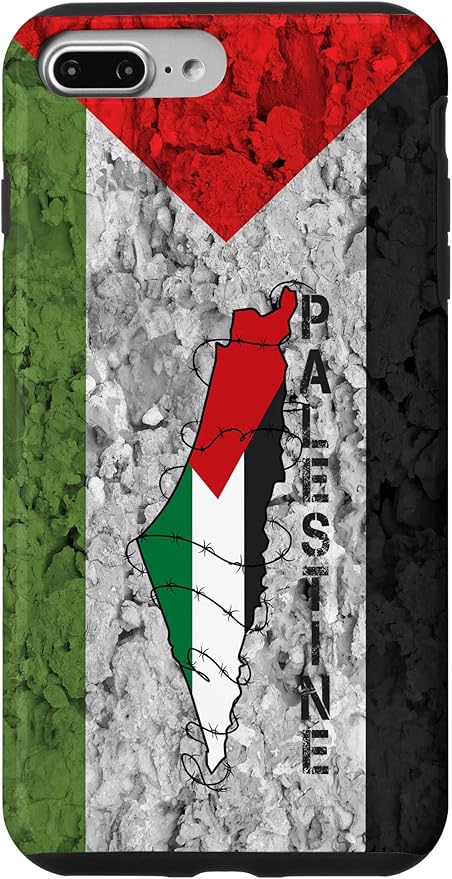 Kufiya PALESTINE Keffiyeh flag, Palestinian Map pattern Case for iPhone 7 Plus/8 Plus