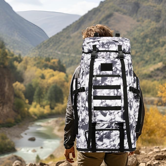 Hiking Backpack for Men 70L/100L Camping Backpack Military Rucksack Molle 3 Days Assault Pack for Climbing | Camping Backpack, 3 Days Assault Pack, for Climbing