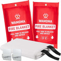 Fire Suppression Blanket - Waterproof, Oil-Resistant, Fiberglass Fire Blanket for Home, Kitchen, Grill, BBQ, Fireplace with Rapid Deployment | Reusable High Heat Resistant Safety Sheet