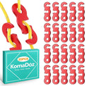 20Pcs Aluminum Alloy Rope/Cable Tensioners & Tie Downs - Knot-Free Cam Jam & Paracord Tighteners for Camping/Backpacking/Outdoor Gear
