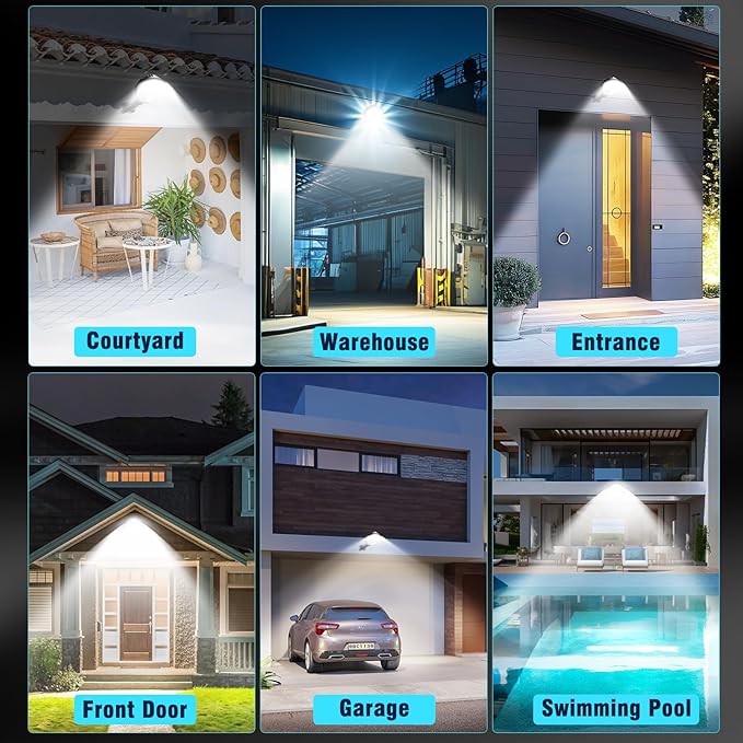 150W LED Barn Light, 20000LM Dusk to Dawn Outdoor Yard Light with Photocell, IP66 Waterproof, 1200W MH Equivalent, Aluminum Housing Security Flood Lighting for Outside Area Lights Use, 2 Pack