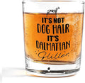Nogrit Dalmatian Gifts, Whiskey Glasses 10 oz, Dog Lovers Gifts, Funny It's Not Dog Hair It's Dalmatian Glitter Old Fashioned Rocks Glasses for Drinking Cocktail Scotch Vodka Tequila Rum