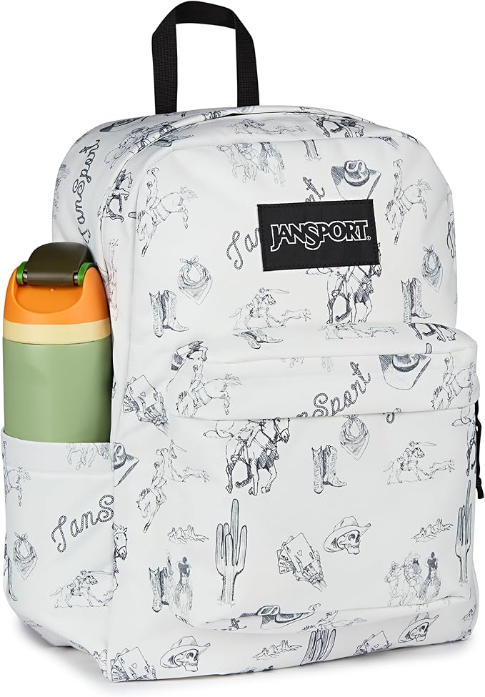 JanSport SuperBreak Plus Backpack with Padded 15-inch Laptop Sleeve and Integrated Bottle Pocket - Spacious and Durable Daypack for Work and Travel - Cactus Jansport