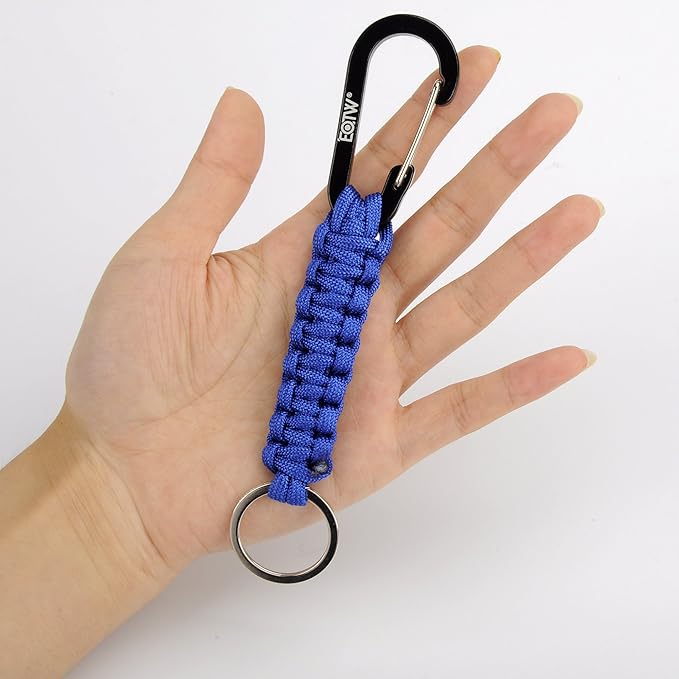 EOTW Paracord Keychain for Men Women Paracord Carabiner Backpack Keychain with Aluminum Clip for Camping Hiking Outdoor Gear