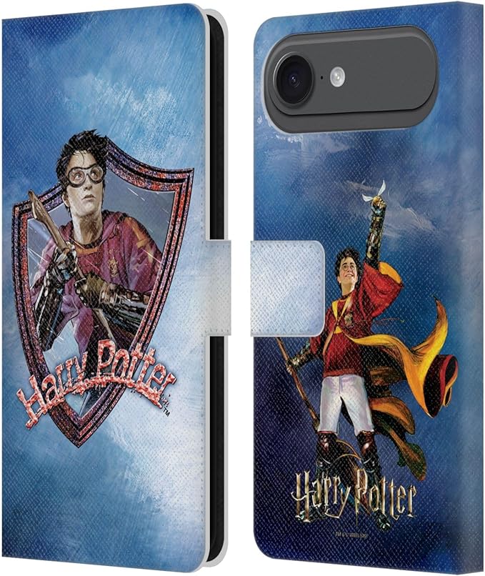 Head Case Designs Officially Licensed Harry Potter Quidditch 2 Prisoner of Azkaban II Leather Wallet Case Compatible with Apple iPhone 17 Air