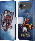 Head Case Designs Officially Licensed Harry Potter Quidditch 2 Prisoner of Azkaban II Leather Wallet Case Compatible with Apple iPhone 17 Air