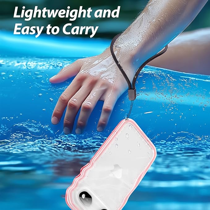 SPORTLINK for iPhone Air Case, IP68 Waterproof Military Protective Full Body Heavy Duty Shockproof 360 Sealed Dustproof with Camera Screen Protector Phone Cover for iPhone Air 6.5" Pink