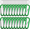 sprookber 2.28" Small Carabiner Clip Keychain, D Ring Caribeaner Clip, Key Clip Caribeener Multipurpose, Set of 20 Pack