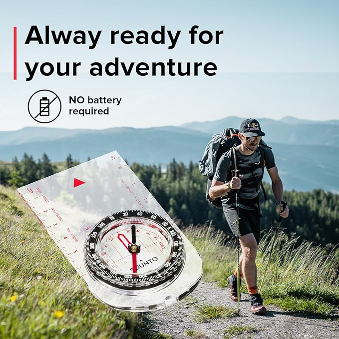 SUUNTO A-10 Compass: Compact, simple to use recreational hiking compass