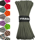 VVAAGG 1000 Paracord Rope, 50ft 12 Strand Parachute Cord for Crafting, DIY Projects, Bracelets, Camping, Tent, Clothsline, Outdoor Hiking, Fishing (Army Green, 50FT)