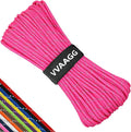 VVAAGG Reflective Paracord Rope 100FT, 7 Strand Nylon para Cord Lanyard Utility 550 Parachute Cord, 4mm Thin Tent Rope for Outdoor Camping Hiking