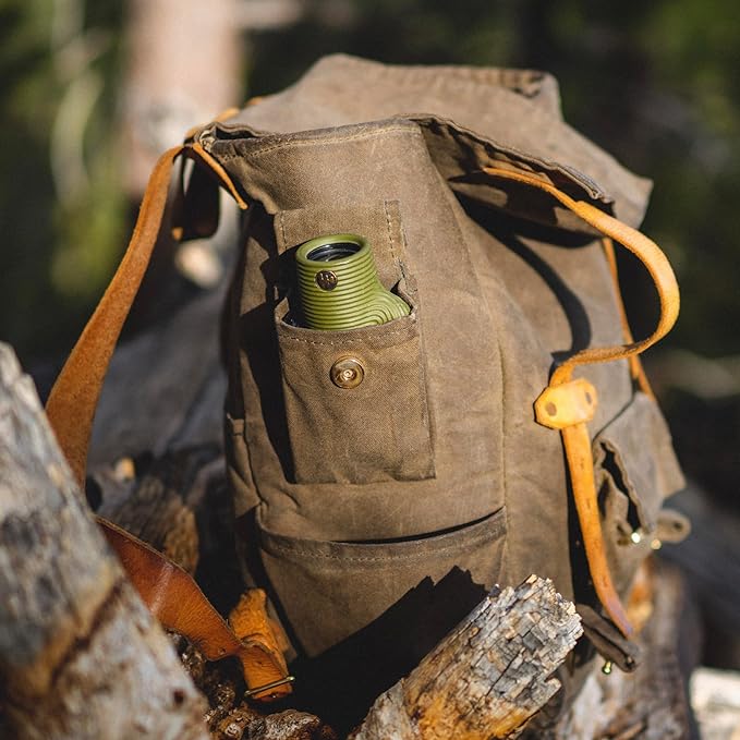 Nocs Provisions Zoom Tube 8x32 Monocular, 8X Magnification Telescope, Bak4 Prism, Wide Field of View for Bird Watching, Backpacking & Wildlife Viewing - Juniper Green II
